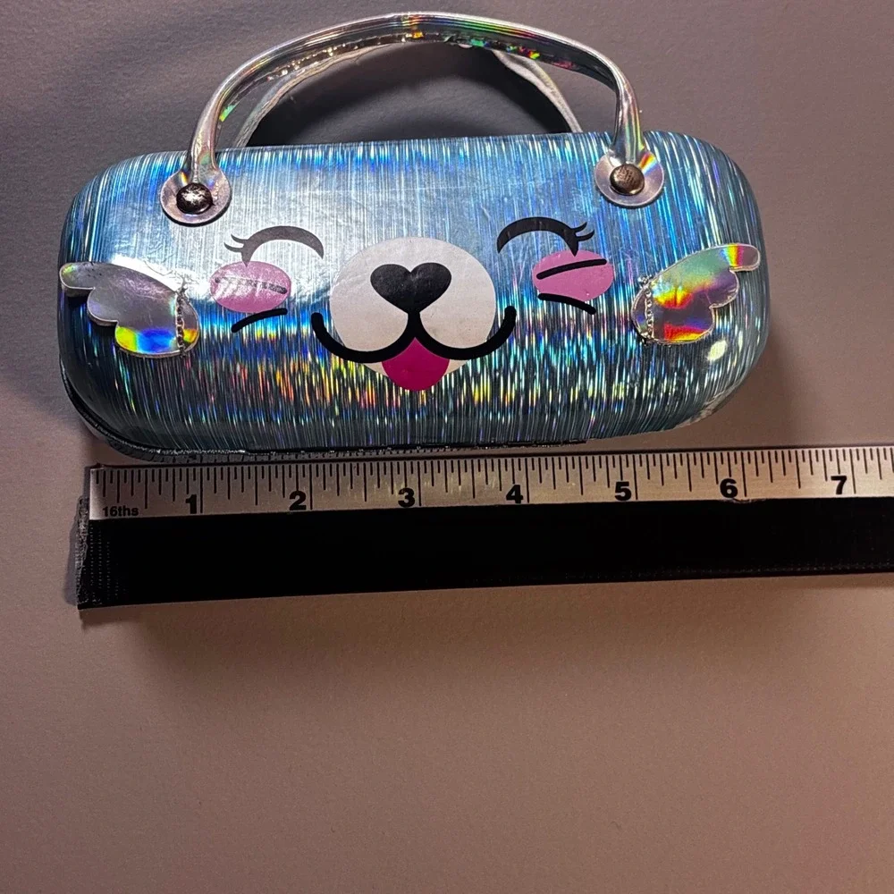 Holographic Puppy Hard Eyeglasses Case Cute Kids‎ Sunglasses Holder